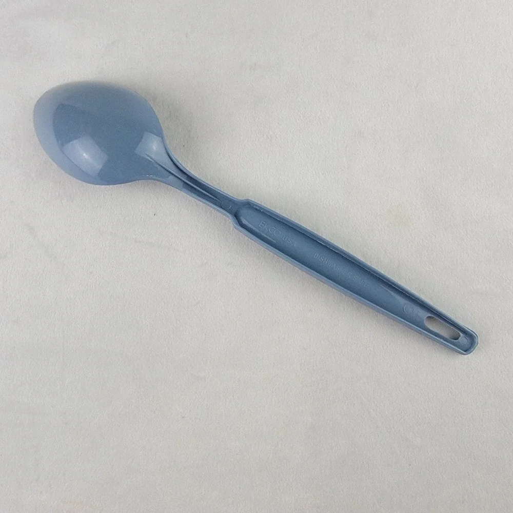 Vintage Ekco USA Nylon Mixing Spoon Slate Blue Retro Kitchen Toolb